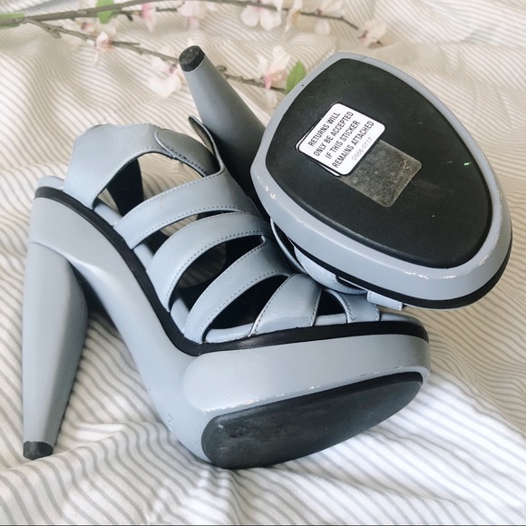 Balenciaga | Auth Wooden Heel Platform Sandals 7 - Picture 7 of 16